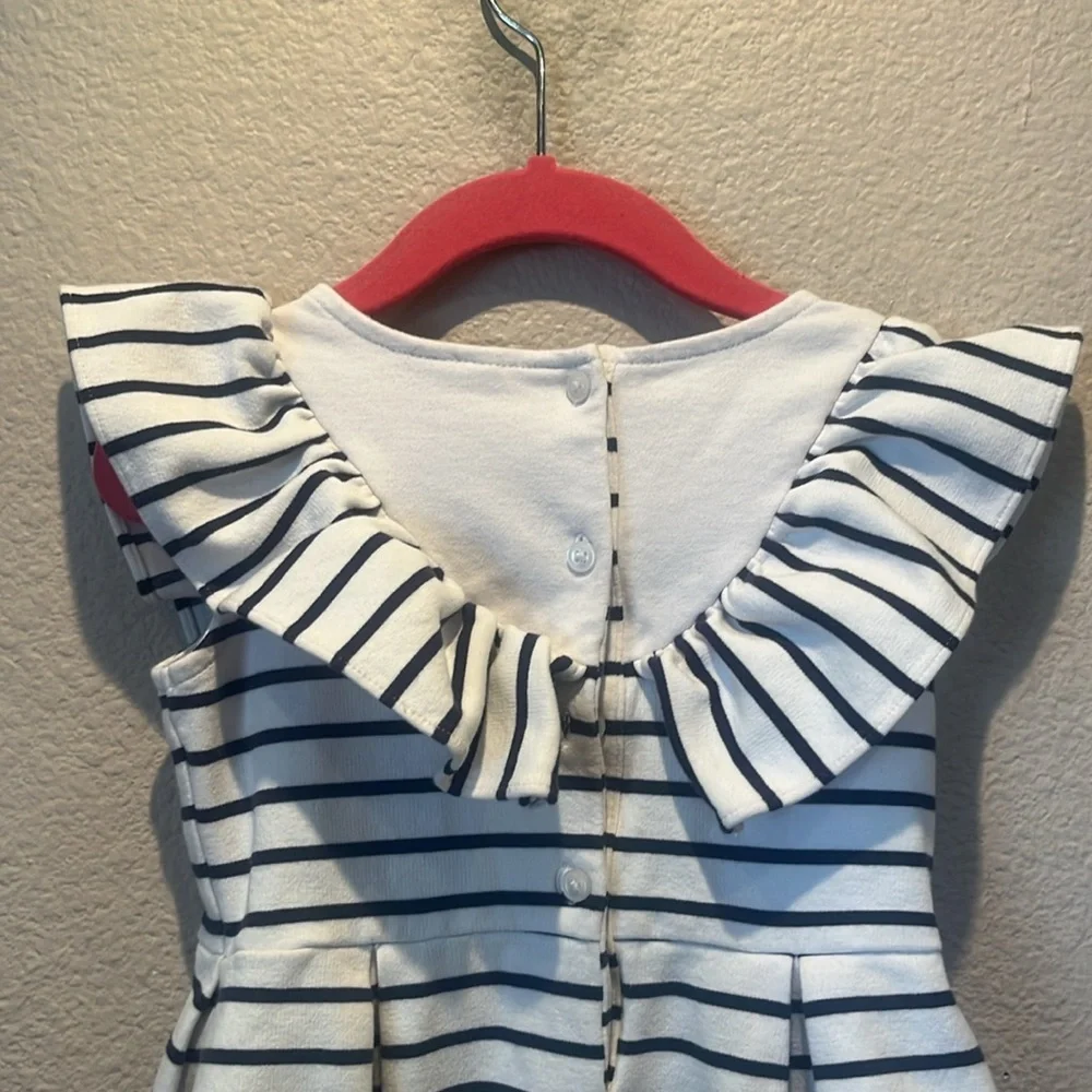 Janie and Jack Girls Striped Sailor Dress Preppy Size 3